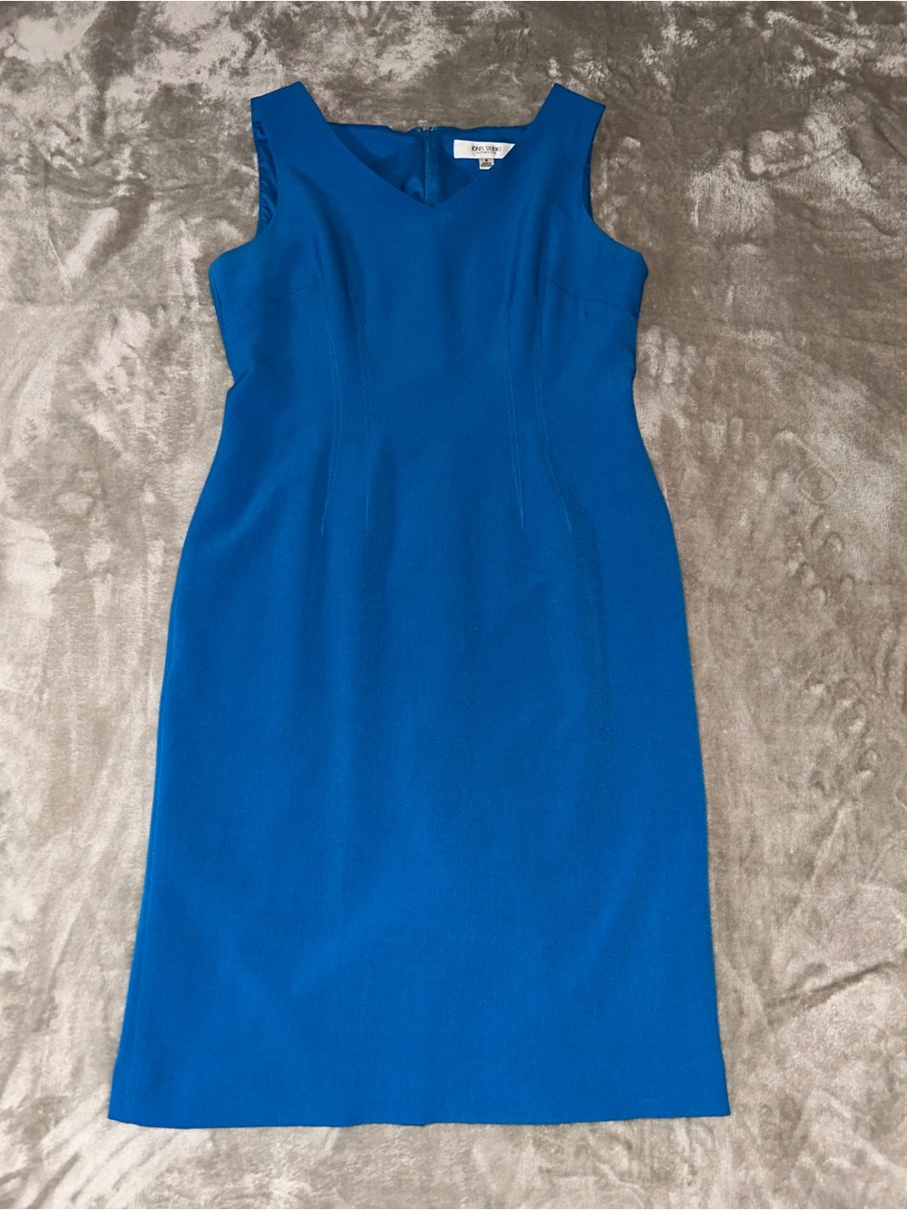 Classic Jones Studio Sleeveless Sheath Dress in Blue Size 6